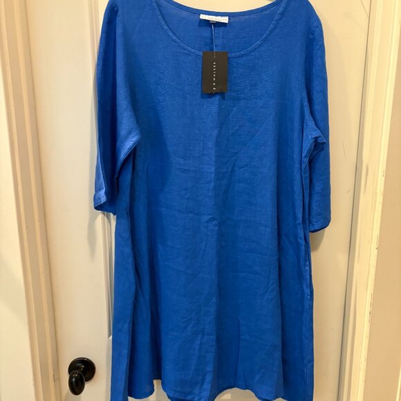 Bryn Walker Linen Dress with Pockets - Picture 2 of 7